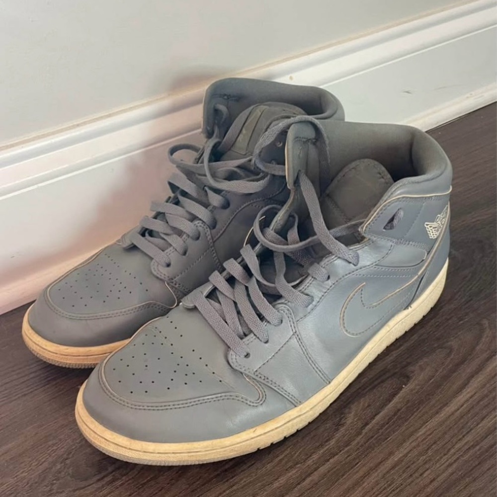 Gray Air Jordans Size 13